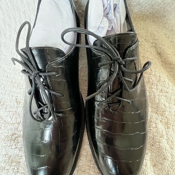 KOI Revocation croc embossed vegan leather shoes men’s dress shoes black sz 11.5 main image 9